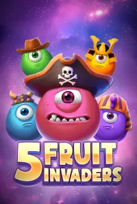 5 fruit invaders slot logo
